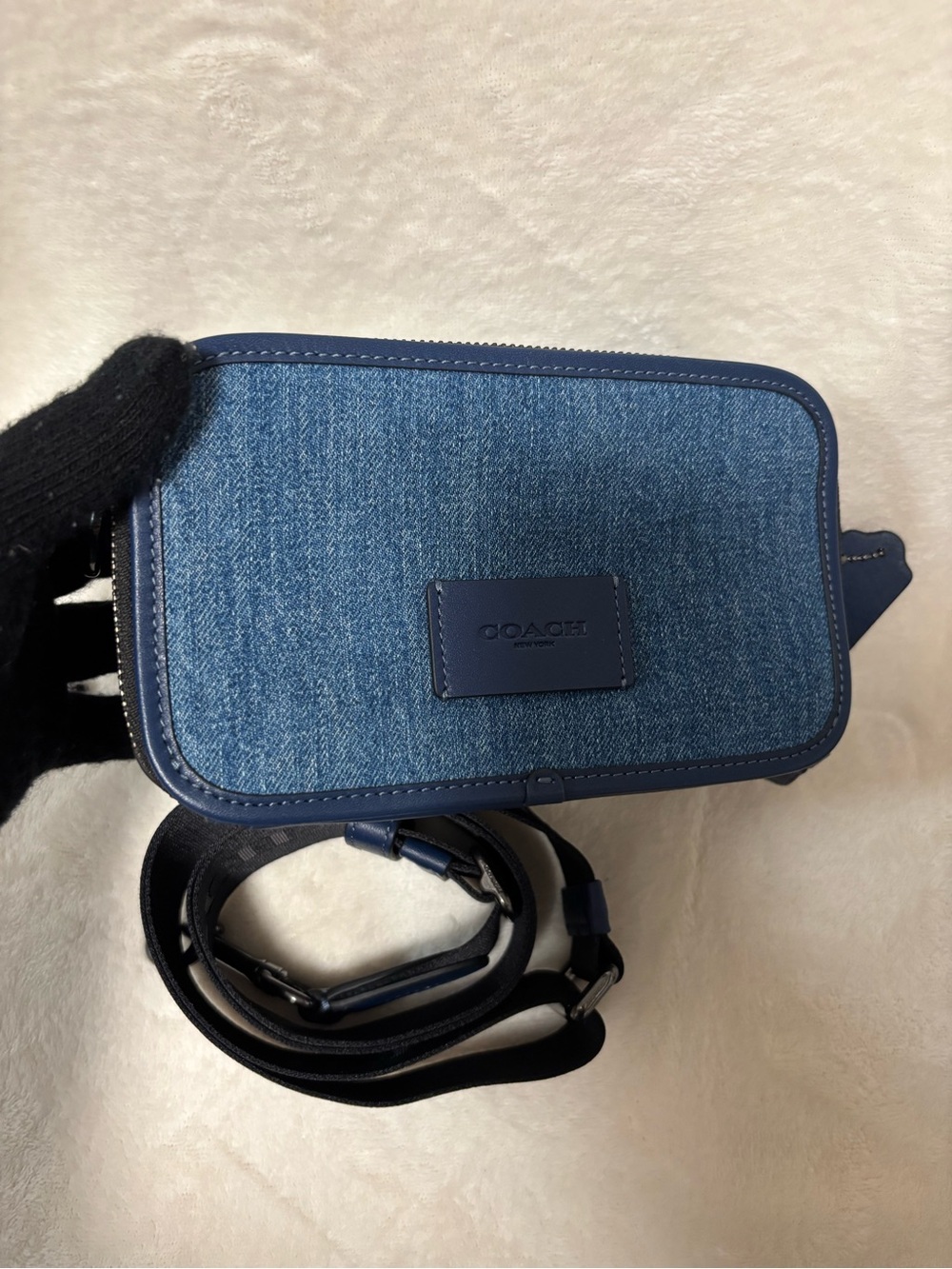 COACH Wyatt Denim Crossbody Bag CBG14 - Picture 11 of 13